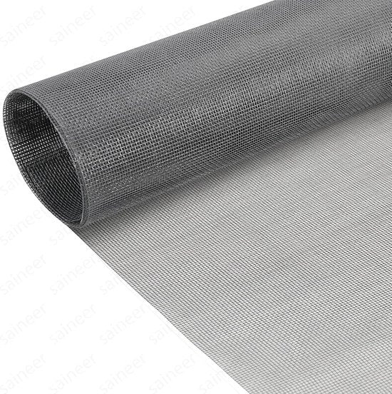 Vetrata per finestre - schermi per finestre sostenibili - 120 x 300 cm - vetrata in fibra di vetro grigia