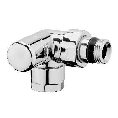DETENTORE D'ARREDO AD ANGOLO DX CROMO-LUCIDO- 1/2- S.F.- pezzi 1