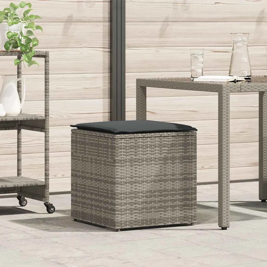 Scatola per Cuscini Grigio 50 x 50 x 50 cm polyrattan CFW8284451