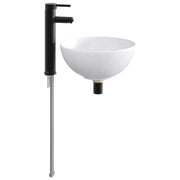 Lavabo da bagno Nero Opaco 32 x 32 x 13 cm Metallo