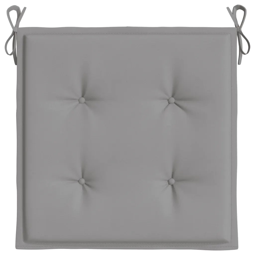 Cuscini per Sedia 6 pz Grigi 50x50x4 cm in Tessuto Oxford 314041