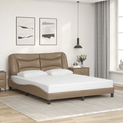 Giroletto senza Materasso-Struttura Letto Hvar Cappuccino 160x200 cm in Similpelle