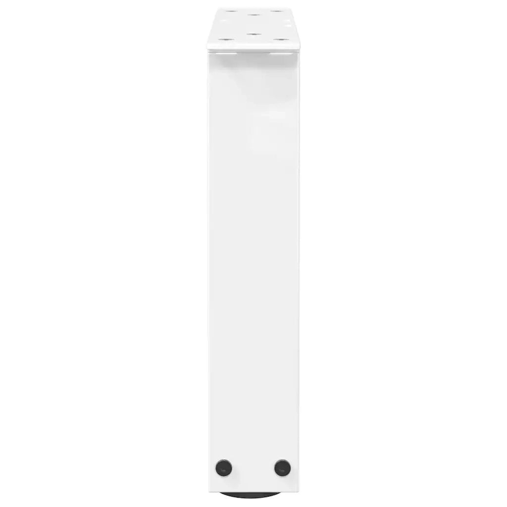 Gambe per Tavolino da CaffÃ¨ a Forma di V 2 pz Bianche 40x(30-31,3) cm Acciaio