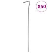 Picchetti per Tenda 50 pz 23 cm Ã˜5 mm in Acciaio Zincato
