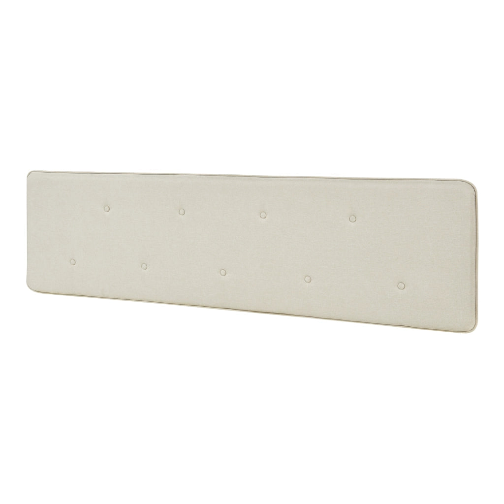 Testiera Letto Tokke Testata Imbottita da Parete 180x48 cm Beige [en.casa]