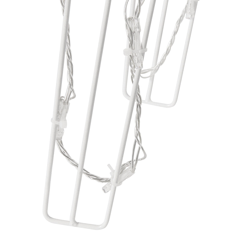 Set di 2 Decorazioni Natalizie da Esterno Renne in Varie Dimensioni con Luci LED Bianco