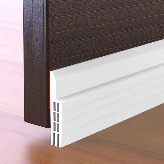 Afdichtingstape autoadesivo per porte - isolamento acustico e stopper di infiltrazioni - resistente all'usura e ambientalmente compatibile - 100 x 5 cm (bianco)