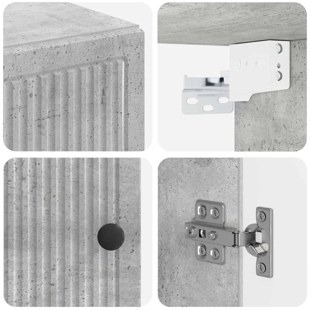 Armadio da bagno a muro EDE Grigio Cemento 30 x 31 x 59 cm 895928