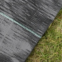 Telo Pacciamatura 50x2m 100g/m² Telo Anti Erbacce Telo Nero per Orto, Serra, Giardino Drenante e Traspirante con Quadrettatura