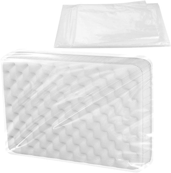 Matras proteggiere impermeabile - Calzamano in plastica - Resistente alle graffi - Riciclabile - Translucido - Protezione contro umidità e polvere - Zaino per materasso
