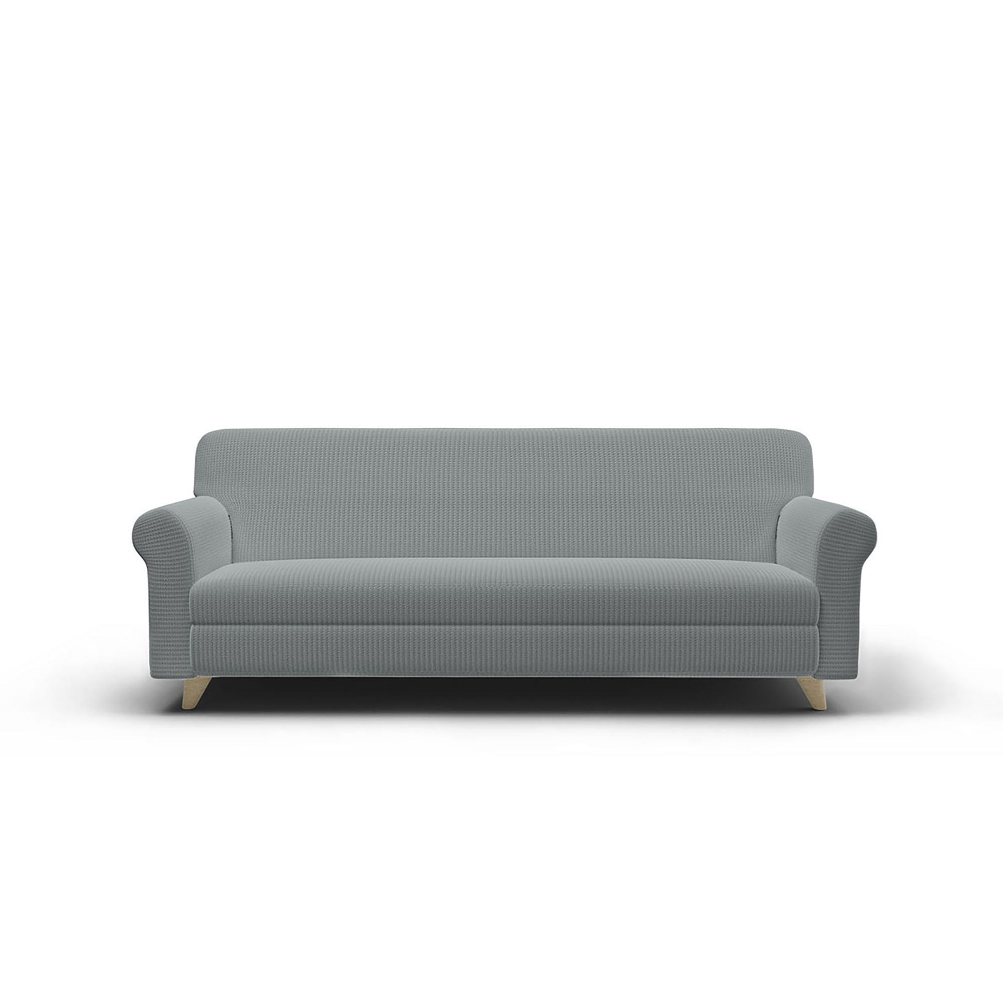 Copridivano Elasticizzato 3 Posti in Poliestere Iris Grigio Chiaro