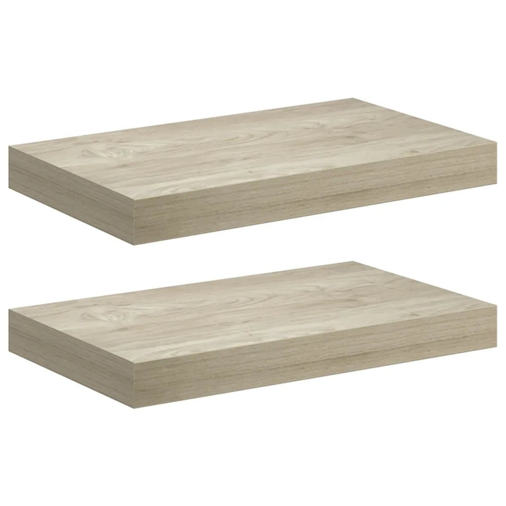 Scaffali a Parete 2 pz Rovere 40x23x3,8 cm in MDFcod mxl 79634