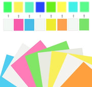 Foglio di stampa per tessuti 8 pezzi - Design opalino con effetto neon - Vinile per trasferimento di calore - Foglio di vinile flexibile - Foglio di tessuto - Colori intensi - Foglio per stiratura