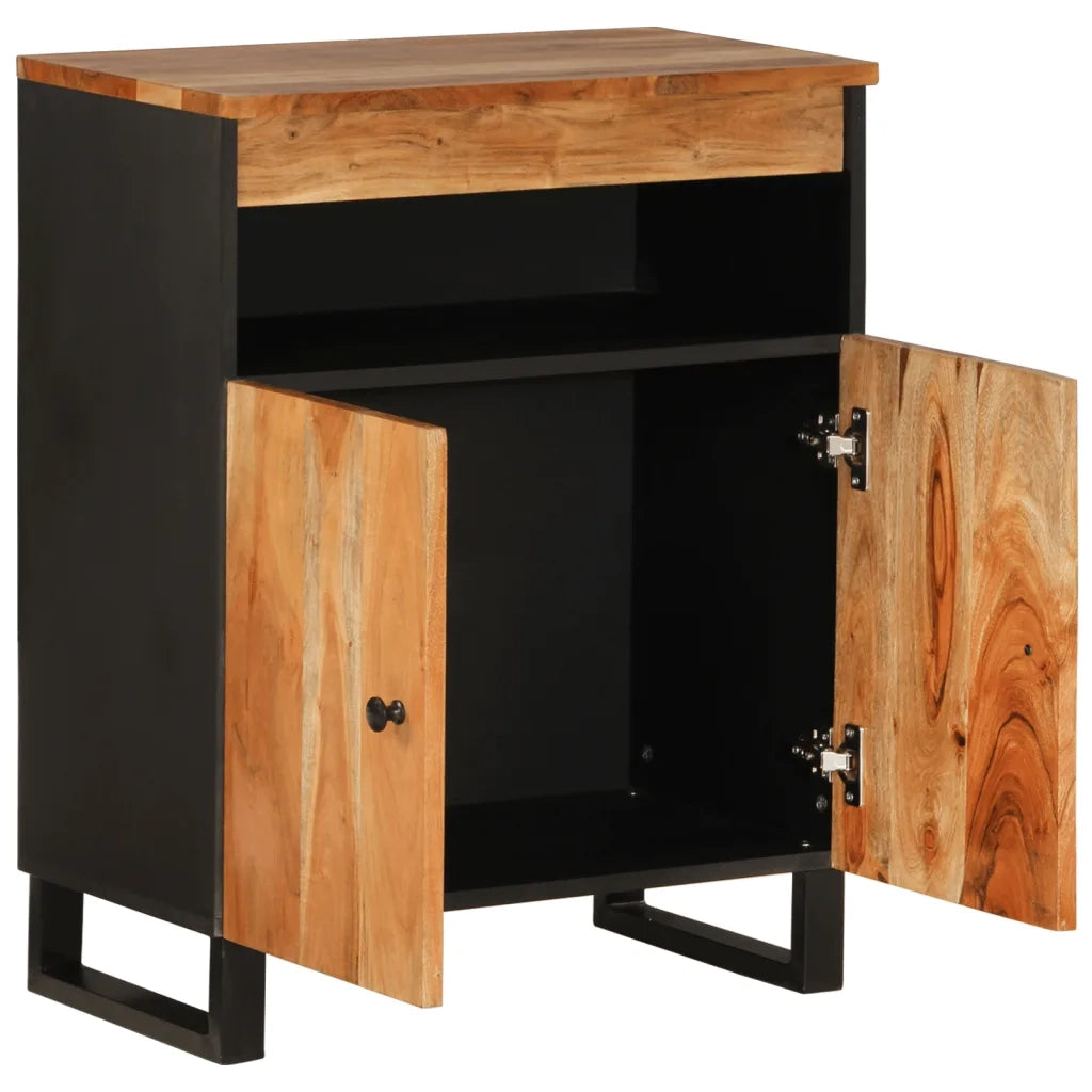 Credenza con 2 Ante 60x33x75 cm in Legno Massello di Acacia 352914