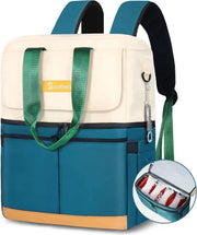 Zak a Isolata con Doppio Scomparto e 12 Pacchi di Gel - Capace di 36 Lattine per fino a 24 Ore - Impermeabile e Lekvrij - Isolata con Gel - Borsa per Picnic per Donne