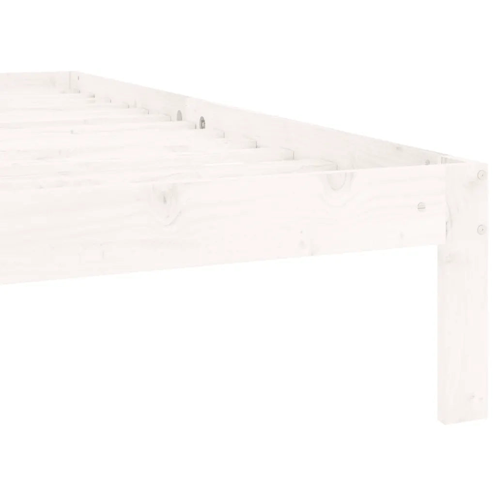 Giroletto Bianco in Legno Massello di Pino 90x200 cm 810351
