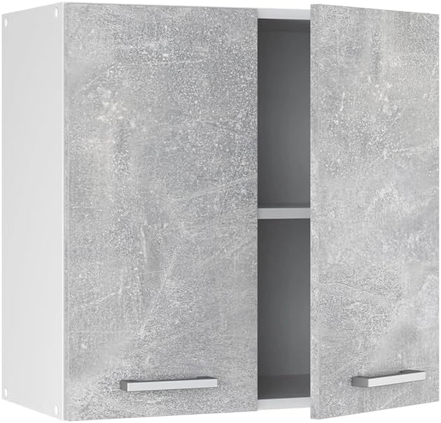 Pensile da cucina R-Line, Calcestruzzo, 60 cm, per la libera combinazione all'interno di sistemi cucina modulari