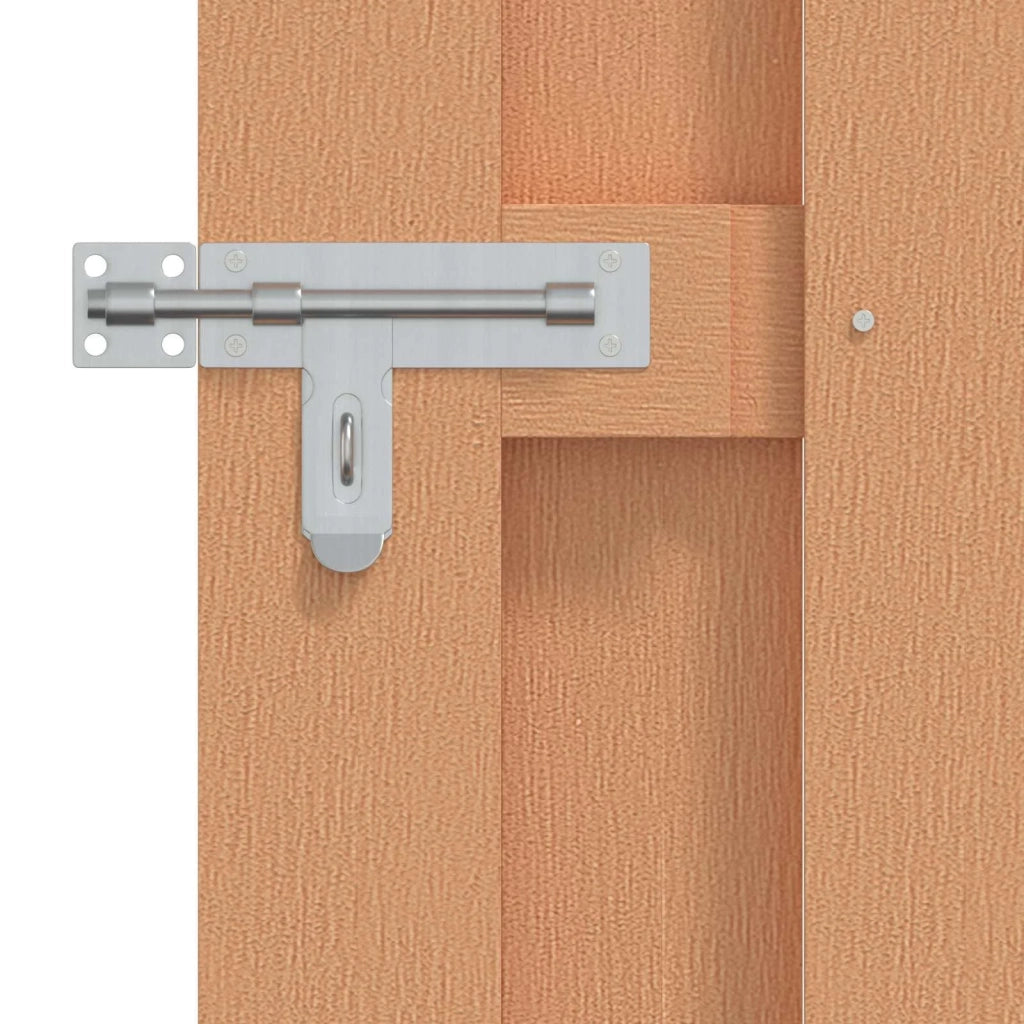 Cancello da giardino 100 x 180 cm WPC e Alluminio Marrone CFW8047867