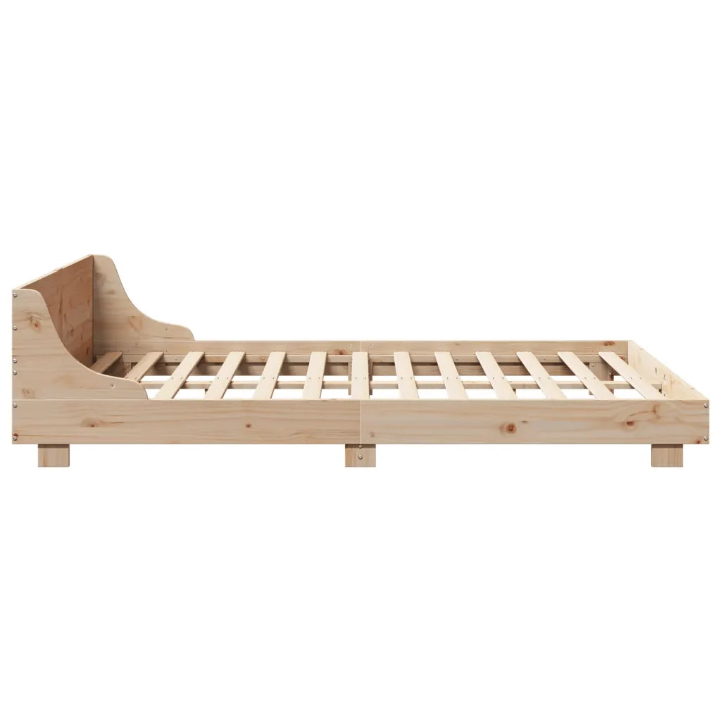 Letto senza Materasso 140x190 cm in Legno Massello di Pino 850740