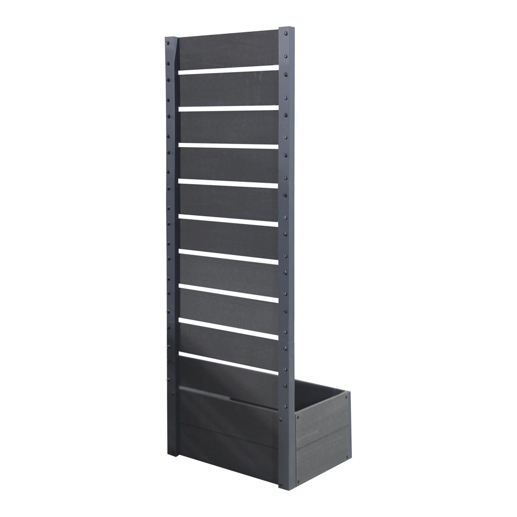 Fioriera con Spalliera Heerde in WPC 150 x 56 x 38 cm Grigio [en.casa]