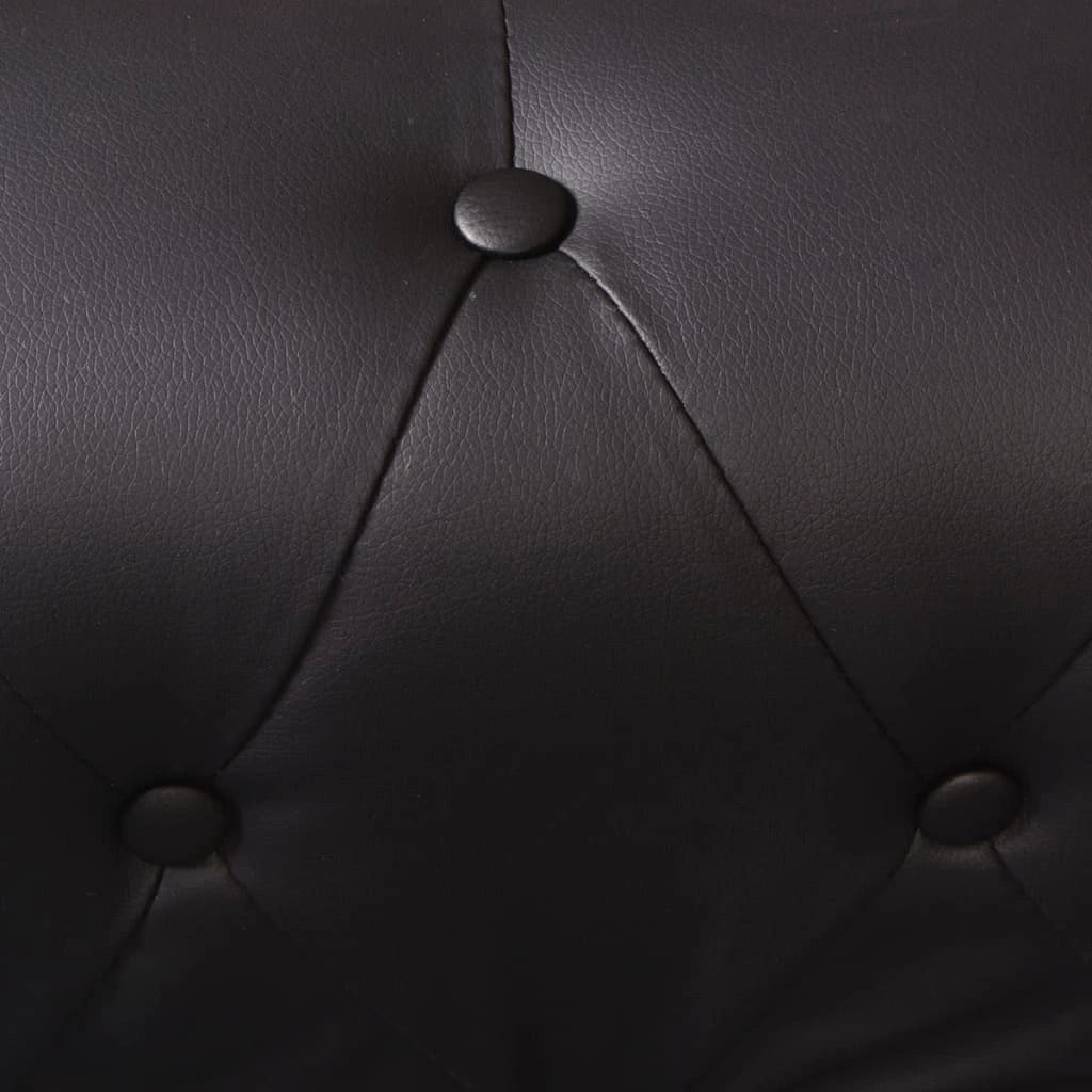 Divano angolare Chesterfield 6 posti similpelle nera 02_0020847
