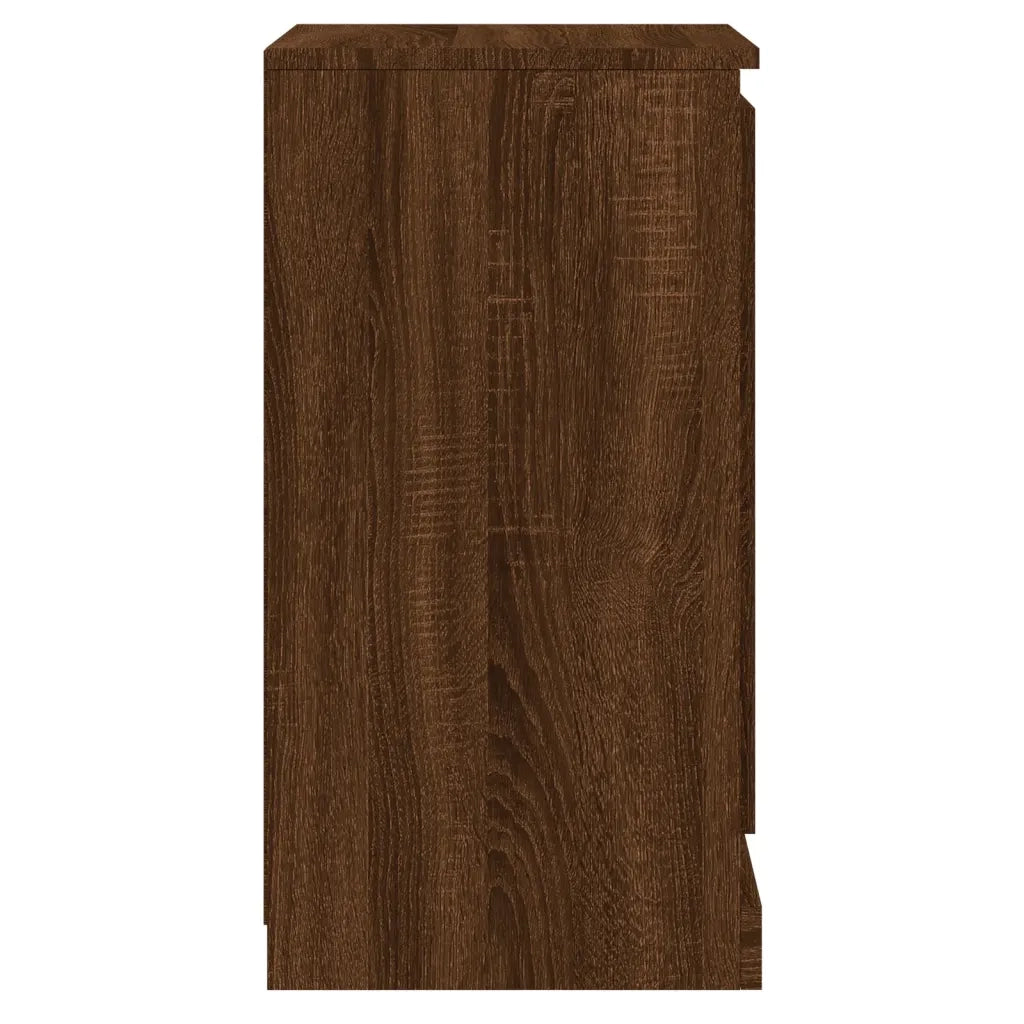 Credenza Rovere Marrone 37,5x35,5x67,5 cm in Legno Multistrato 816214