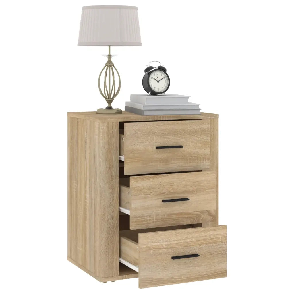 Comodino Rovere Sonoma 50x36x60 cm in Legno Multistrato cod mxl 30433