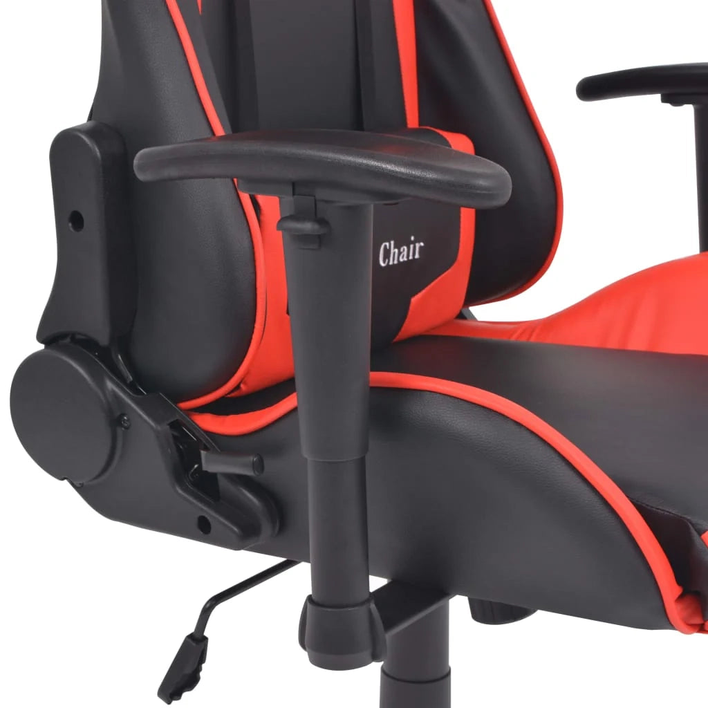 Sedia da ufficio reclinabile sedia da studio per computer similpelle rossa 02_0024029