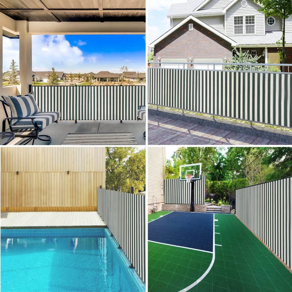 Rete per Privacy Verde e Bianco 1,8x10 m in HDPE 195 g/m2 CFW8529211