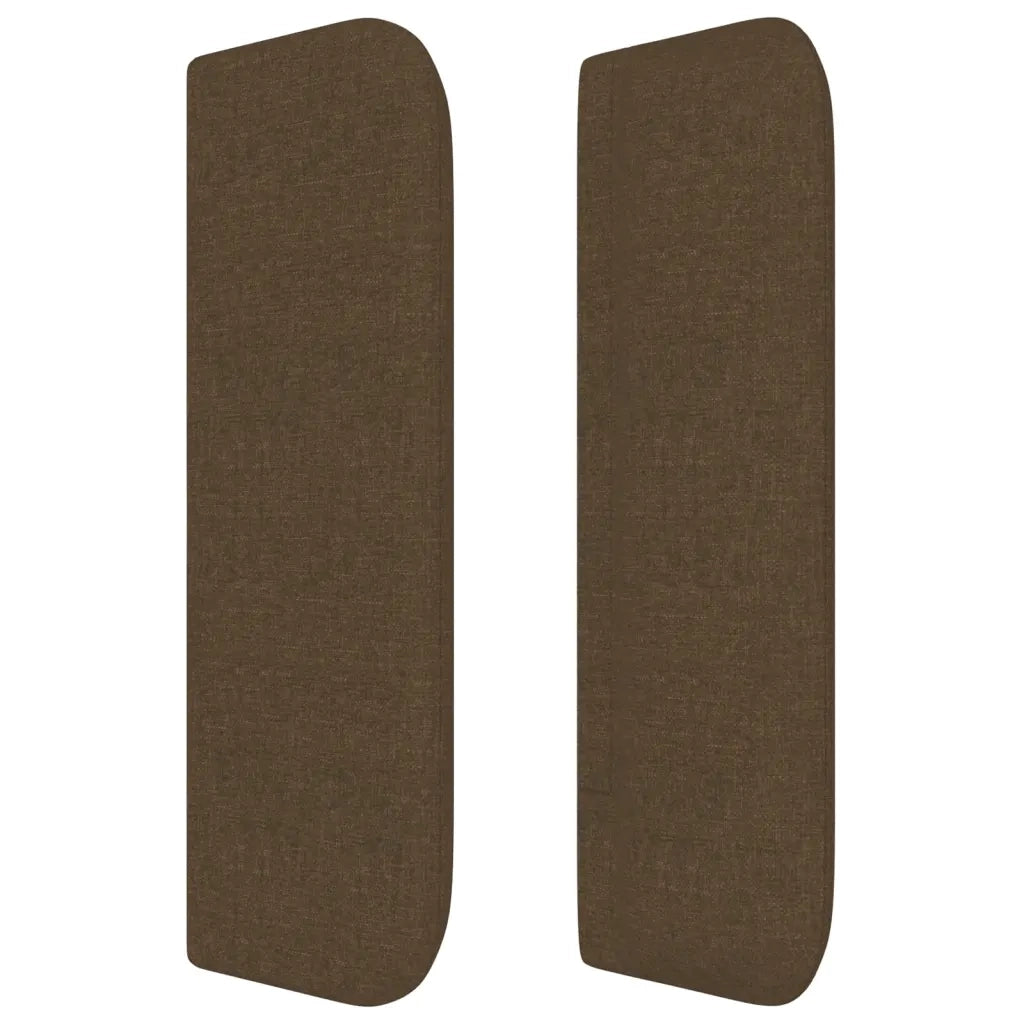 Testiera ad Orecchio Marrone Scuro 83x16x78/88 cm in Tessuto