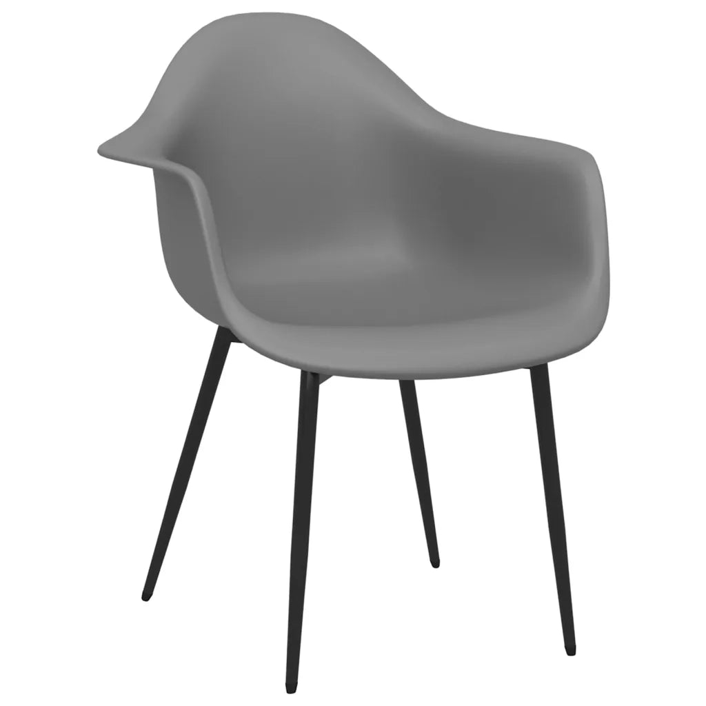 Sedie da Pranzo 6 pz Grigie in PP cod mxl 29670