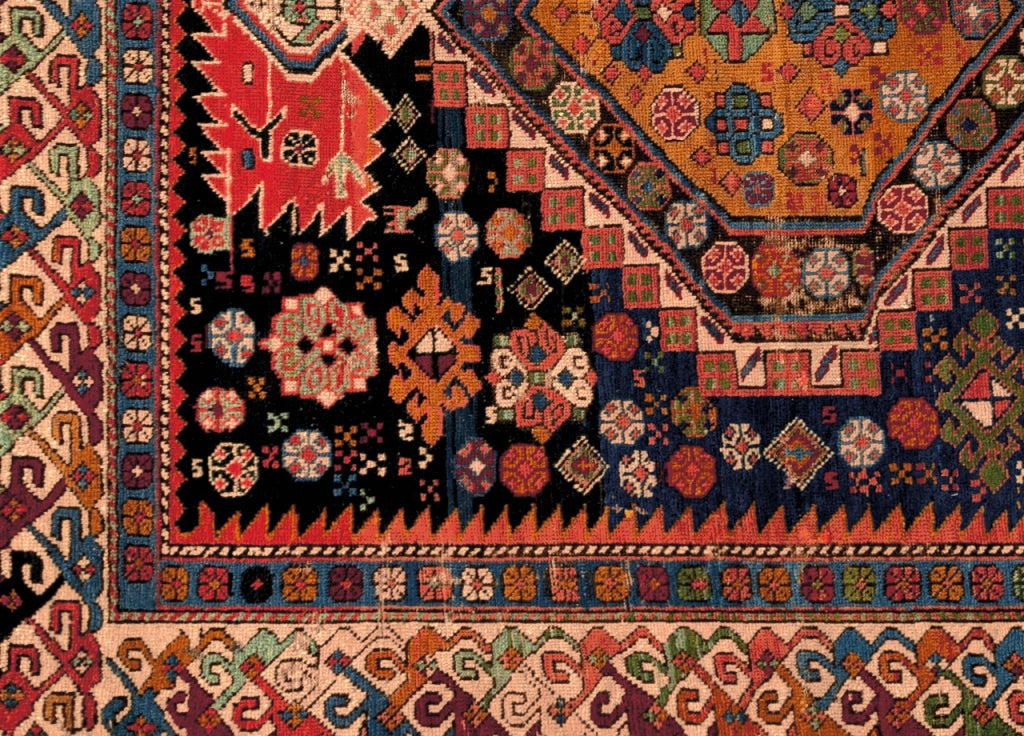 Tappeto Antiscivolo Stampa Digitale Linea Emozioni D'Oriente Dis. Shirvan Oro - 74x246 - Oro