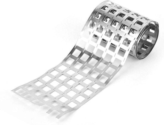 Striscia di Nickel 0,15mm per batterie 18650 - Acciaio verniciato - Vel per punti di saldatura batteria - 6P 0,15 * 107,5mm
