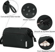 Organizzatore di Cosmetici Portatile con Tasche di Trasporto per Donne, Nero, Borsa di Trasporto Make-up