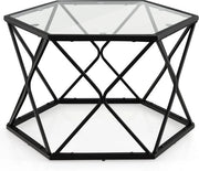 Tavolo in vetro 65 x 56 x 40 cm