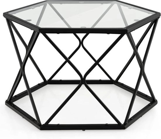 Tavolo in vetro 65 x 56 x 40 cm