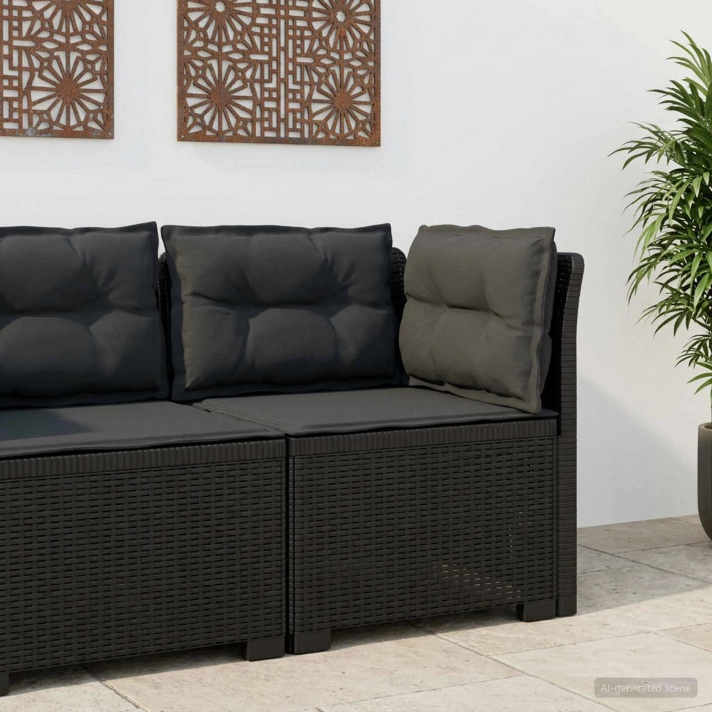 Divano da Giardino a 1 Posto con Cuscini Aspetto Rattan PP 8011833