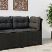 Divano da Giardino a 1 Posto con Cuscini Aspetto Rattan PP 8011833