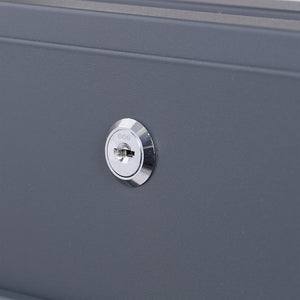 Cassetta postale con vano portagiornale V48 antracite + inox 370 x 105 x 370 mm