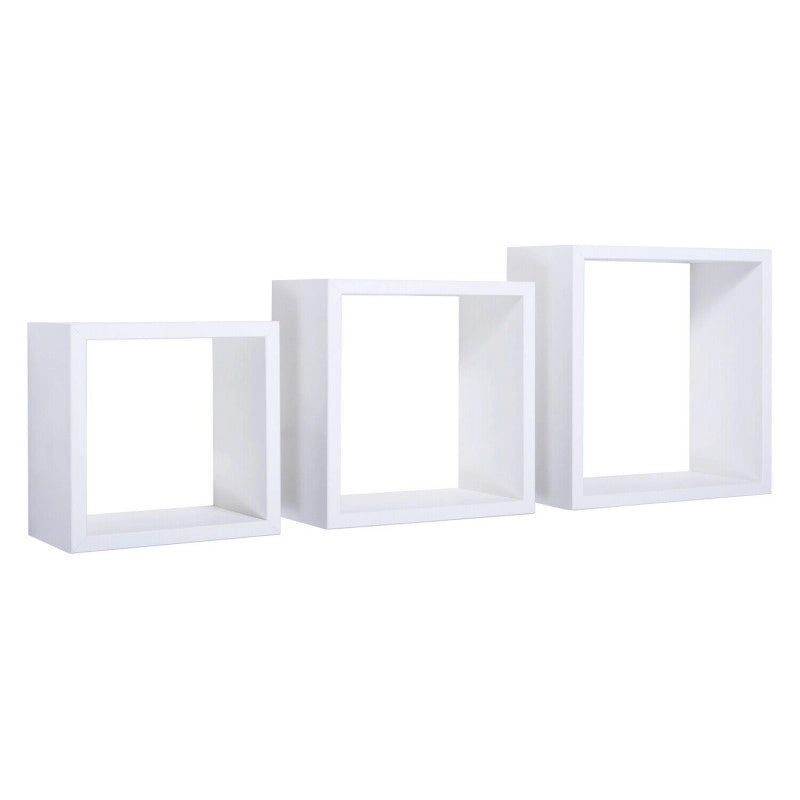 Tris Mensole Incubo Bianco 35x35, 30x30, 25x25 cm - Sanitec