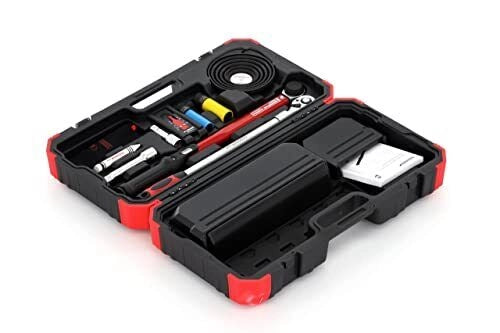 Gedore R68903011 Set Attrezzi per Montaggio Ruote Chiave Dinamometrica Meccanica 11 Pezzi Campo Coppia 40 - 200 Nm Precisione ±3% Materiale Acciaio al Cromo Vanadio Valigia in Plastica colore Nero
