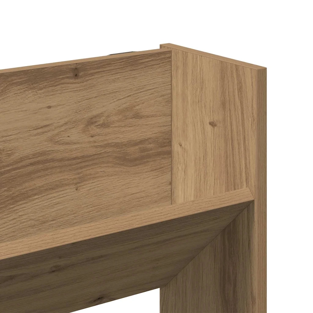 vidaXL Armadi per scarpe da muro Altro 2 pcs rovere artigianale
