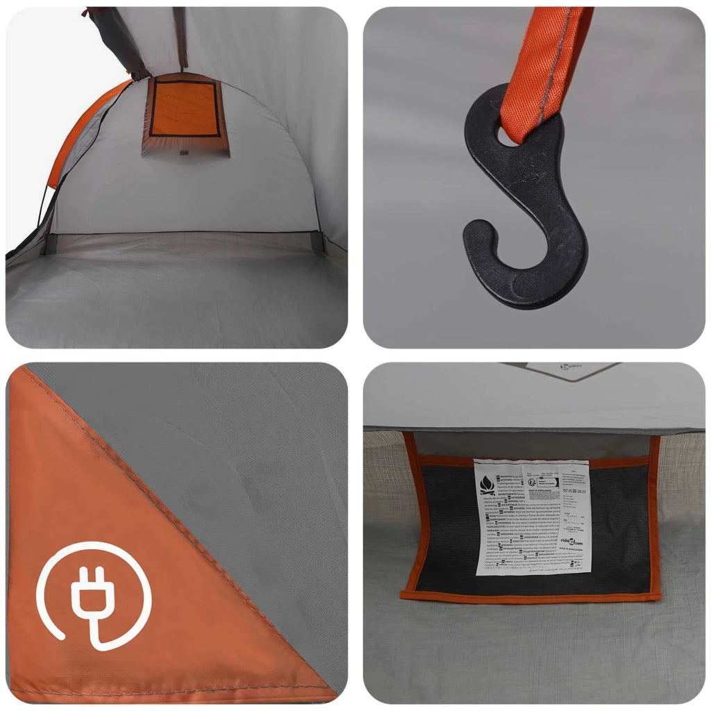 Tenda da Trekking Impermeabile 2 persona Grigio e arancione 42042228