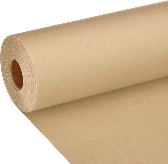 Pacco di carta kraft di 80 g/m² - 35 x 1200 mm - per poster e confezioni di fiori - carta kraft marrone - confezioni di bouquet
