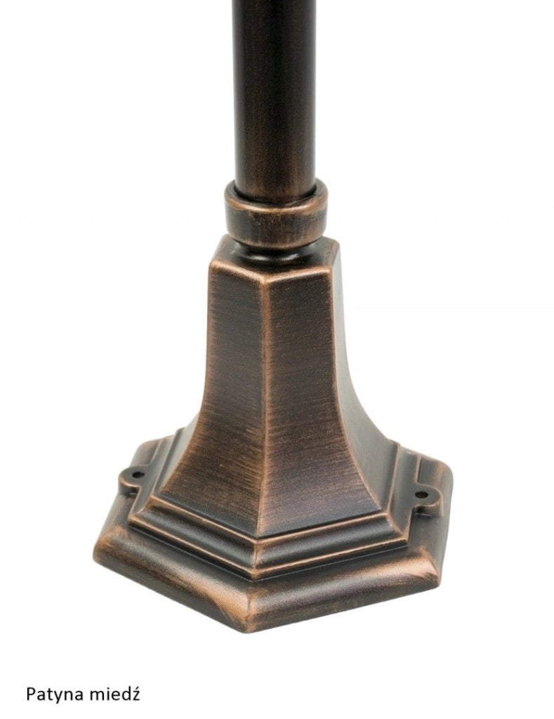 Lampione giardino retro 167cm E27 nero IP43 SU-MA Prince