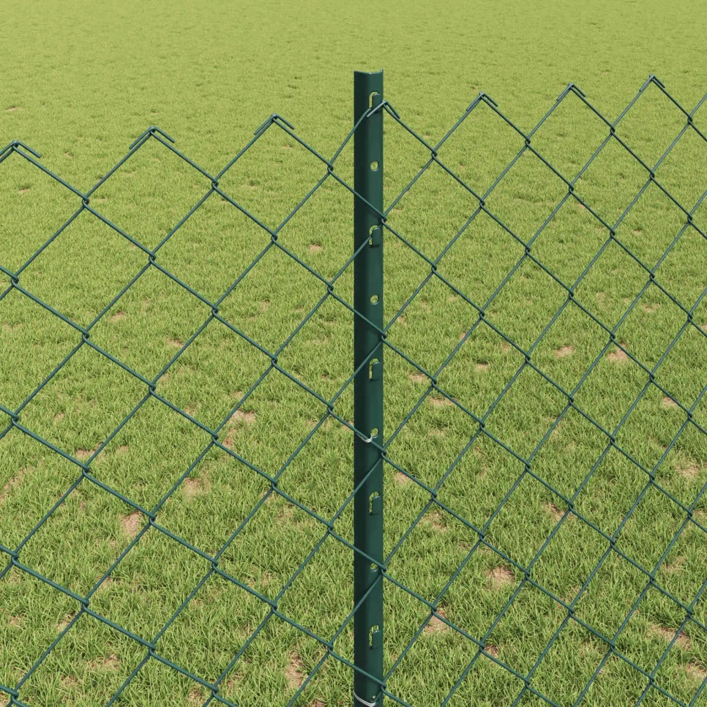 Recinzione a maglie con palo 10 x 1,4 m Verde Rete 3336242