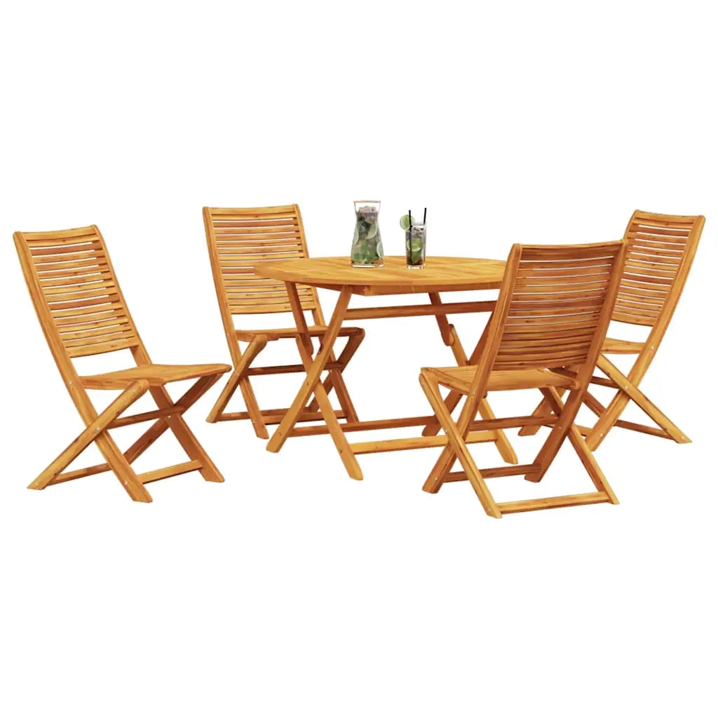 Set da Pranzo per Giardino 5 pcs Marrone 3375708