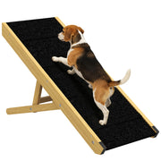 Rampa per Cani Regolabile 4 Stadi ¨C Minimal ¨C Legno di Pino Pieghevole