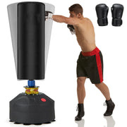 Sacco da boxe autoportante 50 x 50 x 173 cm con sistema ammortizzante per un allenamento confortevole nero PU 20_0021133