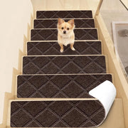 Tappetini di sicurezza 15 pezzi - Autoadesivi - Antiscivolo - Poliestere di alta qualità - 76 x 20 cm - Sicurezza e Comfort